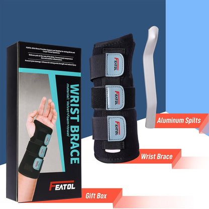 Wrist Brace Hand Brace, Carpal Tunnel Wrist Splint Night Support for Women Men, Pain Relief Support -Tendonitis, Arthritis, Sprain, Right Hand, Small/Medium