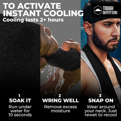 Cooling Towels for Neck Face - Neck Cooling Towel for Hot Weather Yoga Sports Golf Sweat - Instant Cold Towel