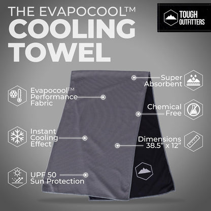 Cooling Towels for Neck Face - Neck Cooling Towel for Hot Weather Yoga Sports Golf Sweat - Instant Cold Towel
