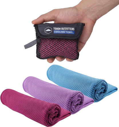 Cooling Towels for Neck Face - Neck Cooling Towel for Hot Weather Yoga Sports Golf Sweat - Instant Cold Towel