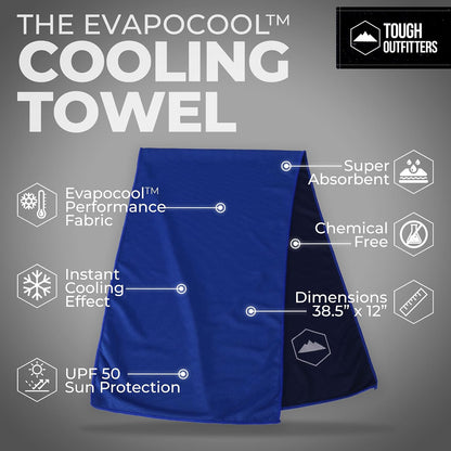 Cooling Towels for Neck Face - Neck Cooling Towel for Hot Weather Yoga Sports Golf Sweat - Instant Cold Towel