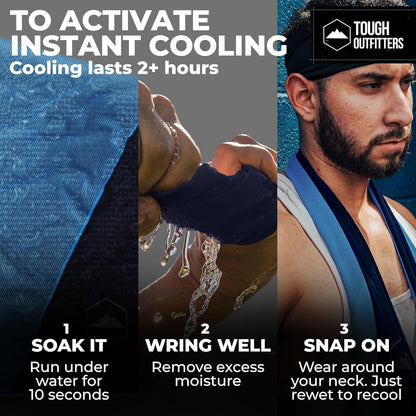 Cooling Towels for Neck Face - Neck Cooling Towel for Hot Weather Yoga Sports Golf Sweat - Instant Cold Towel