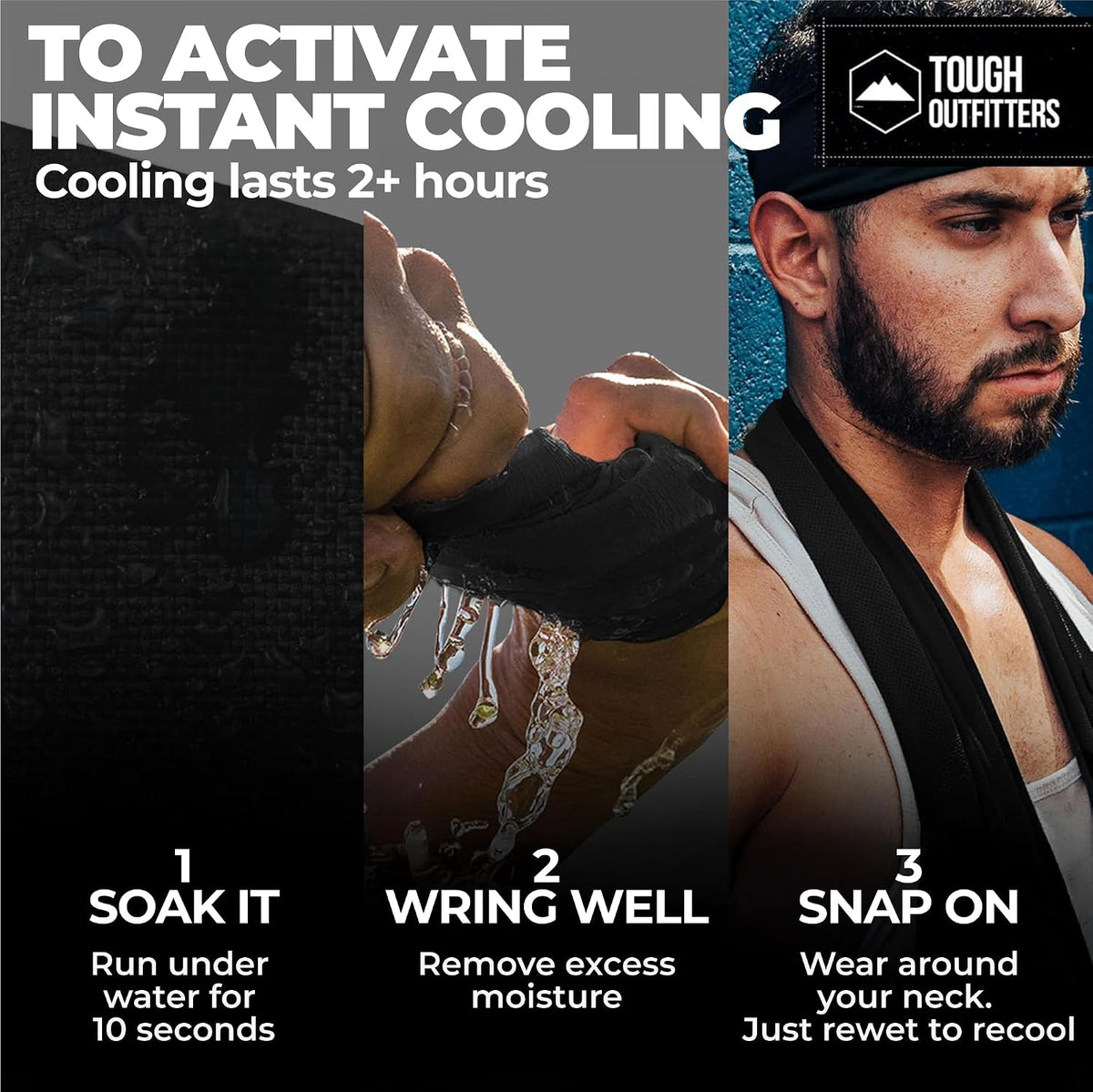 Cooling Towels for Neck Face - Neck Cooling Towel for Hot Weather Yoga Sports Golf Sweat - Instant Cold Towel