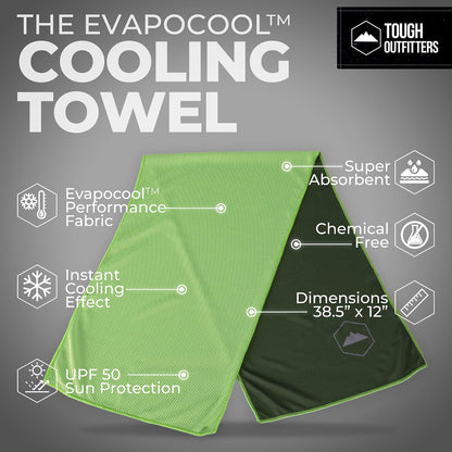Cooling Towels for Neck Face - Neck Cooling Towel for Hot Weather Yoga Sports Golf Sweat - Instant Cold Towel