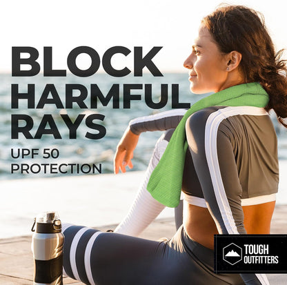 Cooling Towels for Neck Face - Neck Cooling Towel for Hot Weather Yoga Sports Golf Sweat - Instant Cold Towel