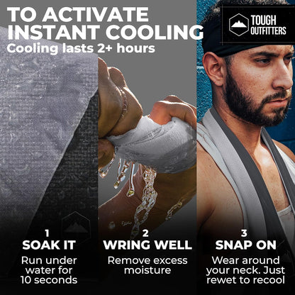 Cooling Towels for Neck Face - Neck Cooling Towel for Hot Weather Yoga Sports Golf Sweat - Instant Cold Towel