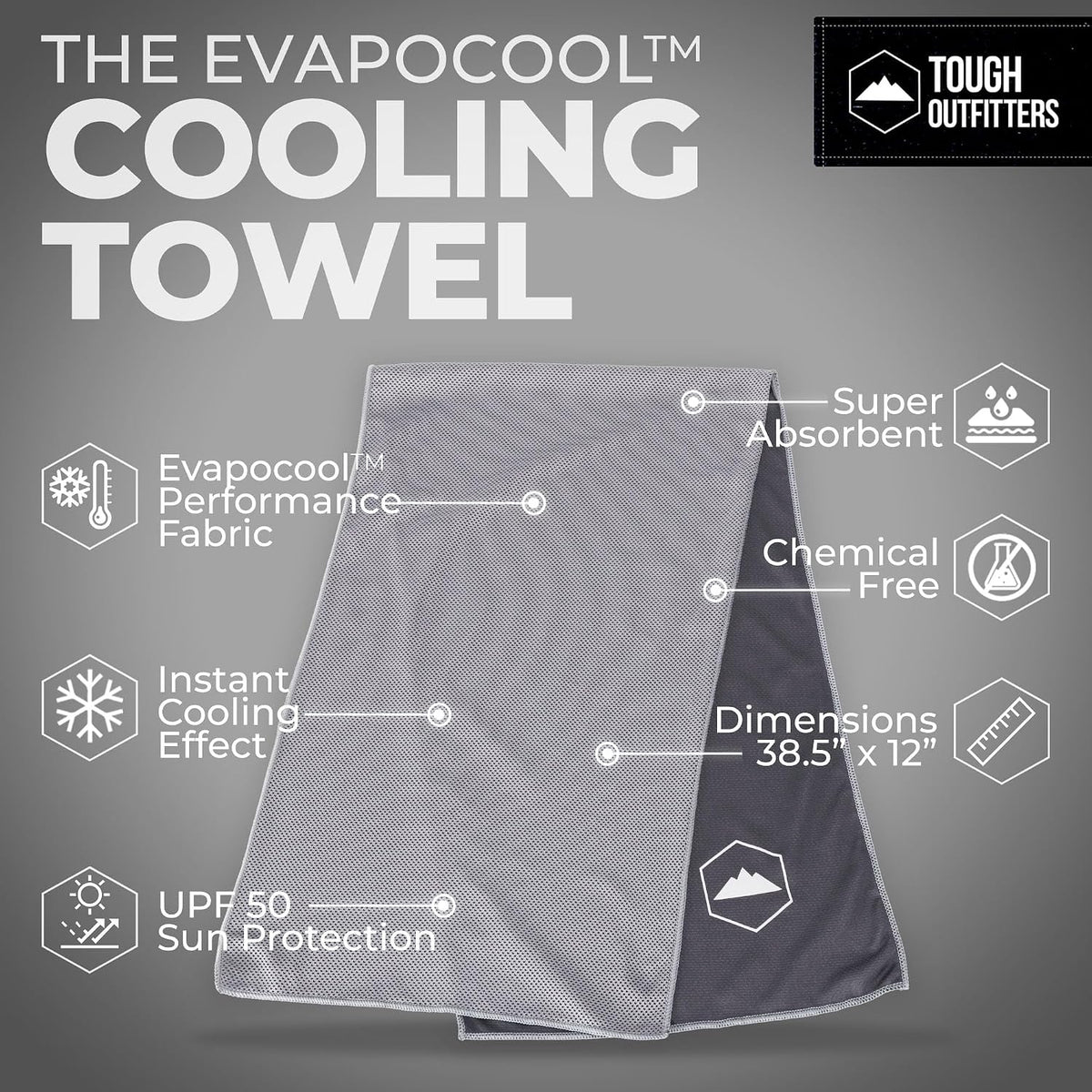 Cooling Towels for Neck Face - Neck Cooling Towel for Hot Weather Yoga Sports Golf Sweat - Instant Cold Towel