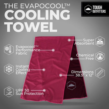 Cooling Towels for Neck Face - Neck Cooling Towel for Hot Weather Yoga Sports Golf Sweat - Instant Cold Towel