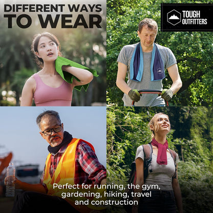 Cooling Towels for Neck Face - Neck Cooling Towel for Hot Weather Yoga Sports Golf Sweat - Instant Cold Towel