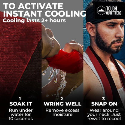 Cooling Towels for Neck Face - Neck Cooling Towel for Hot Weather Yoga Sports Golf Sweat - Instant Cold Towel