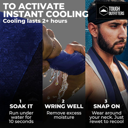 Cooling Towels for Neck Face - Neck Cooling Towel for Hot Weather Yoga Sports Golf Sweat - Instant Cold Towel