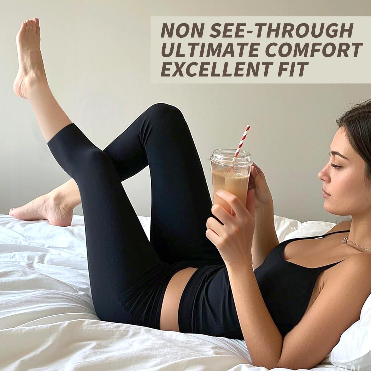 3 Pack Leggings for Women-No See-Through High Waisted Tummy Control Yoga Pants Workout Running Legging