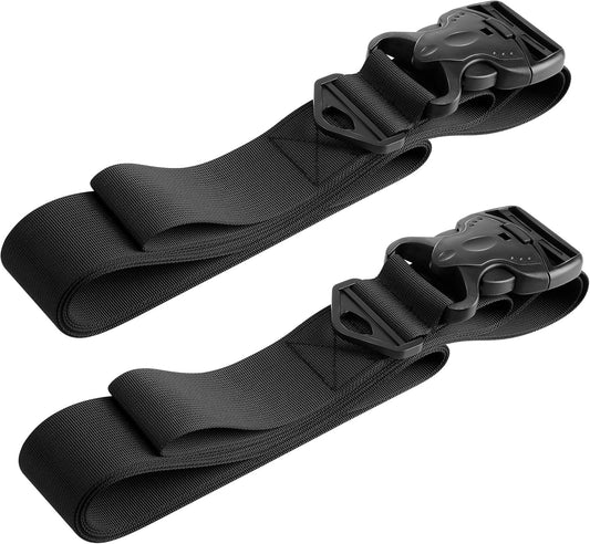 Enhon 2 Pack Floating Mat Straps, 94 Inch Long Pad Straps with Quick Release Buckles, Reusable Storage Strap for Floating Mats, Baby Crawling Mats, Yoga or Camping Pads