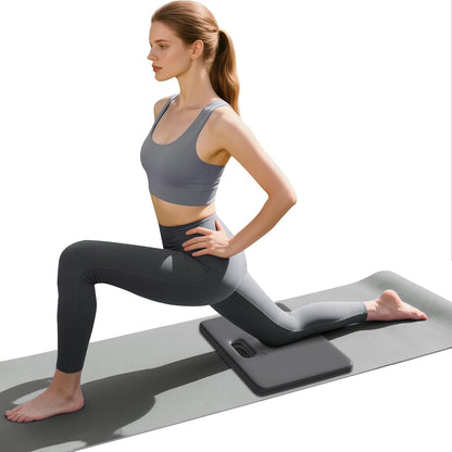Yoga Knee Pad - 1 Inch Thick with Extra Cushioning, Pain-Free for Knees, Elbows, Wrists and Back | Foldable and Multi-Functional, Suitable for Home Gym, Pilates, Plank, Abdominal Training Fitness Mat