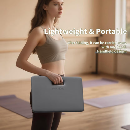 Yoga Knee Pad - 1 Inch Thick with Extra Cushioning, Pain-Free for Knees, Elbows, Wrists and Back | Foldable and Multi-Functional, Suitable for Home Gym, Pilates, Plank, Abdominal Training Fitness Mat