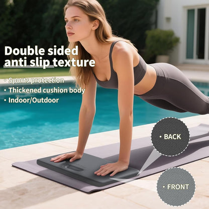 Yoga Knee Pad - 1 Inch Thick with Extra Cushioning, Pain-Free for Knees, Elbows, Wrists and Back | Foldable and Multi-Functional, Suitable for Home Gym, Pilates, Plank, Abdominal Training Fitness Mat