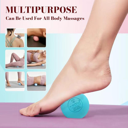 Massage Lacrosse Balls -Massage Balls for Myofacial Release&Trigger Point Therapy-Set of 2-Hard Lacrosse Massage Ball &Soft Massage Ball with one mini Ball