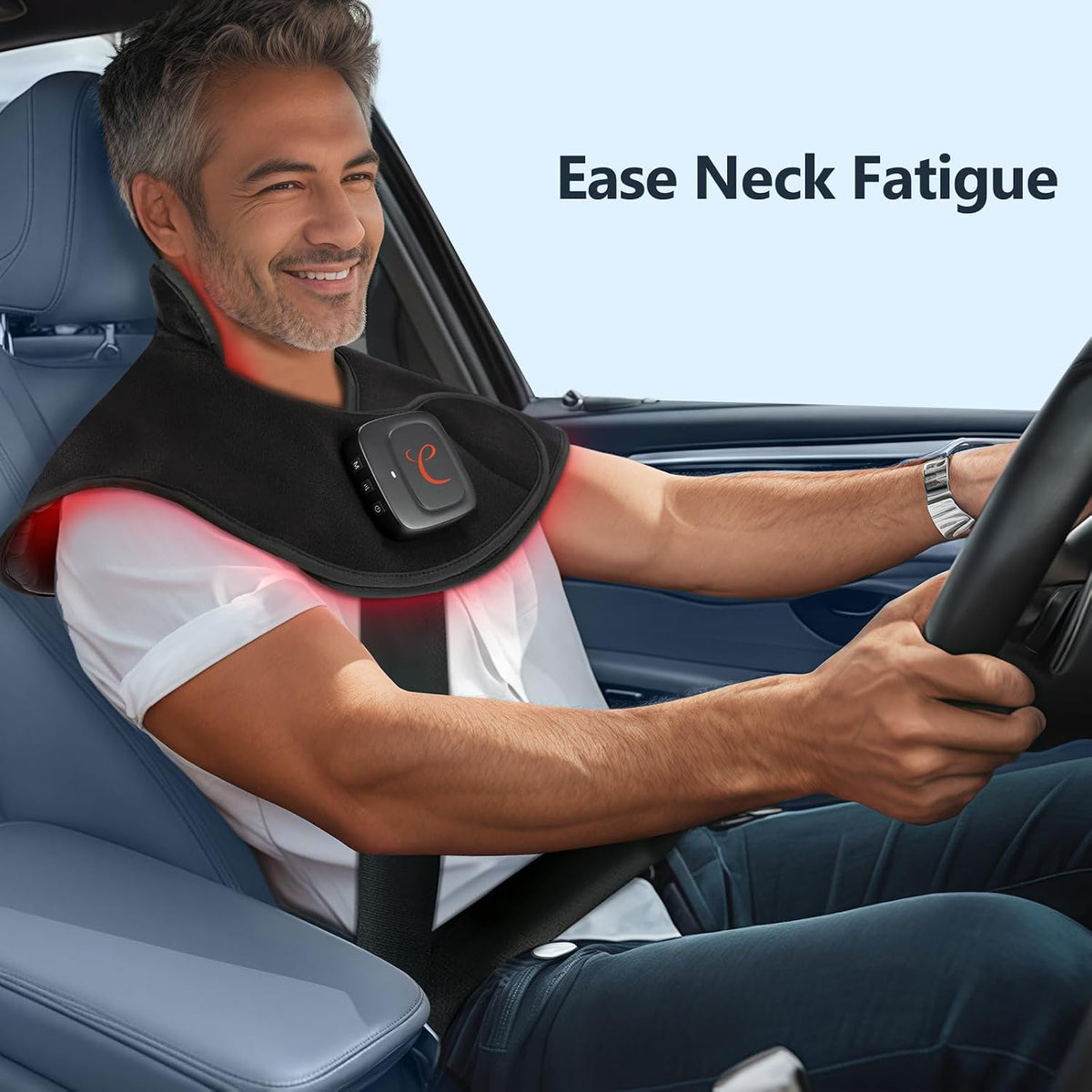 Cordless Red Light Therapy for Neck Shoulder, 19W, 660nm & 850nm