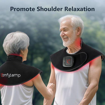 Cordless Red Light Therapy for Neck Shoulder, 19W, 660nm & 850nm