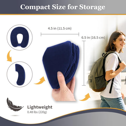 Electric Pump Cervical Neck Traction Device for Neck Pain Relief, One-Click-to-Inflate Neck Stretcher Support Brace for Home Use Neck Decompression (Built-in Battery & Motor Powered)