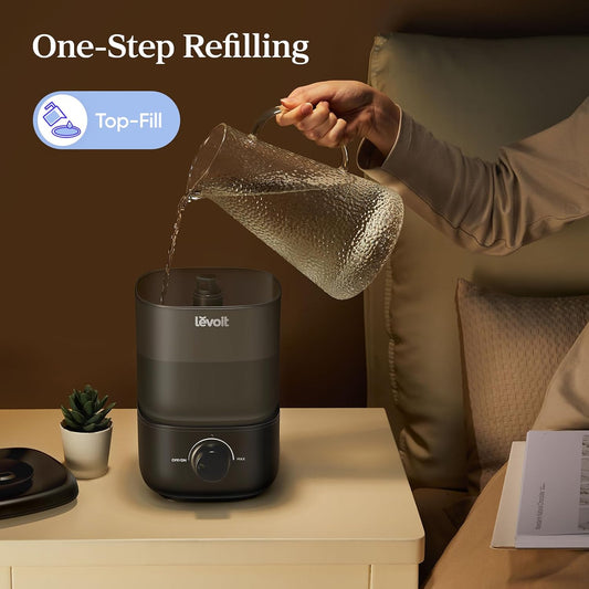 Humidifiers for Bedroom 4.2L Top Fill for Large Room, NeoClassic 450