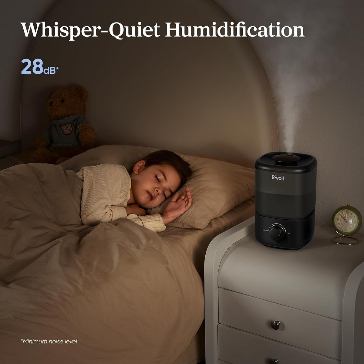 Humidifiers for Bedroom 4.2L Top Fill for Large Room, NeoClassic 450