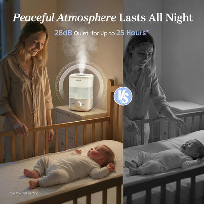 Humidifiers for Bedroom 4.2L Top Fill for Large Room, NeoClassic 450