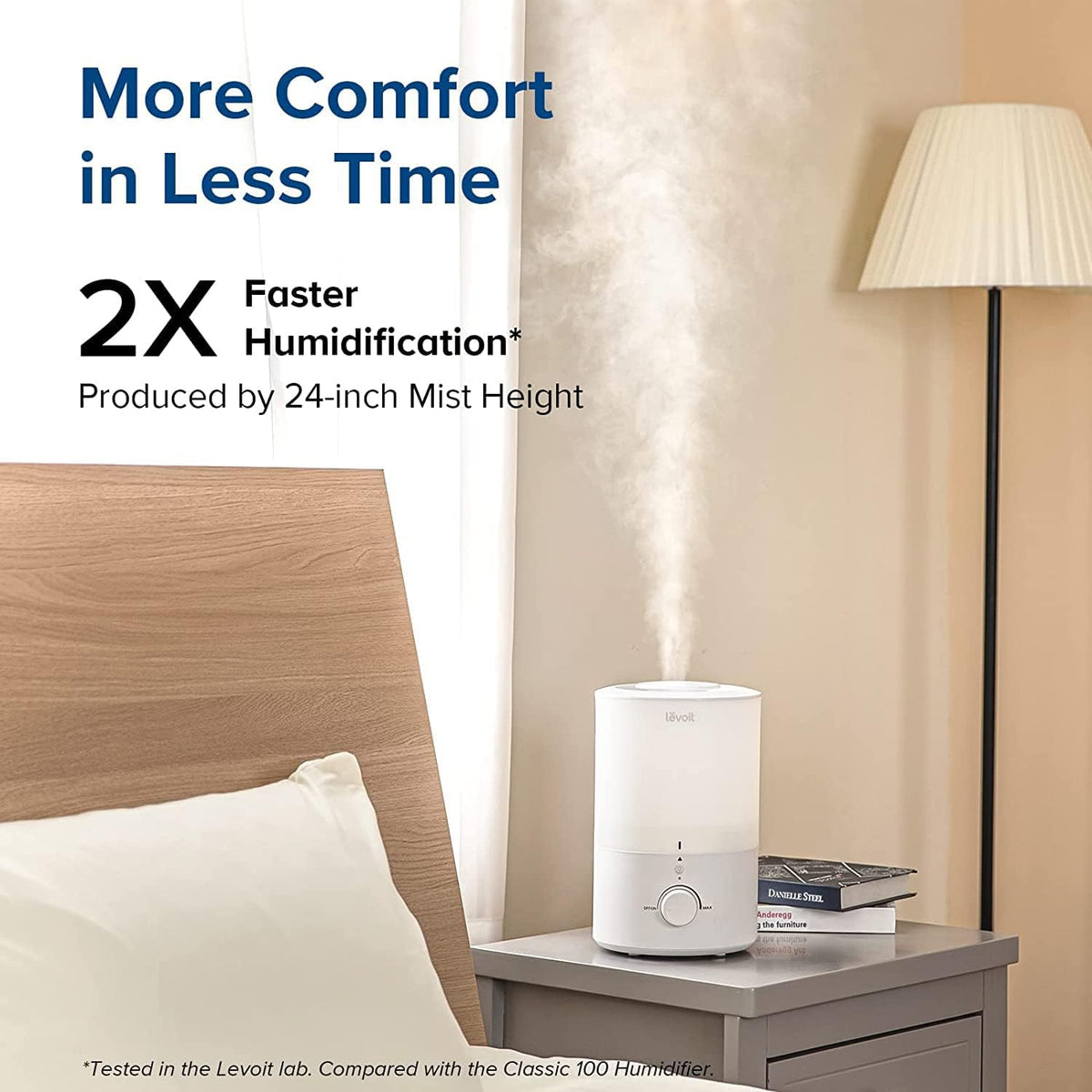 Humidifiers for Bedroom 4.2L Top Fill for Large Room, NeoClassic 450