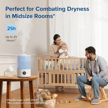 Humidifiers for Bedroom 4.2L Top Fill for Large Room, NeoClassic 450