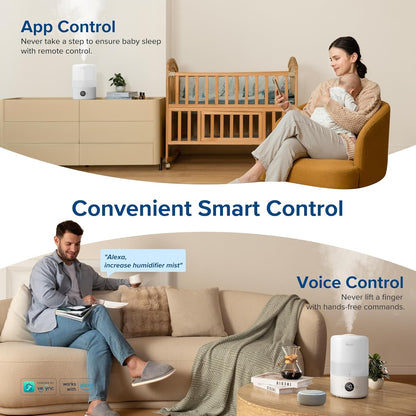 Humidifiers for Bedroom 4.2L Top Fill for Large Room, NeoClassic 450