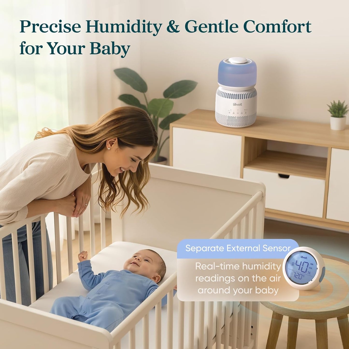 Humidifiers for Bedroom 4.2L Top Fill for Large Room, NeoClassic 450