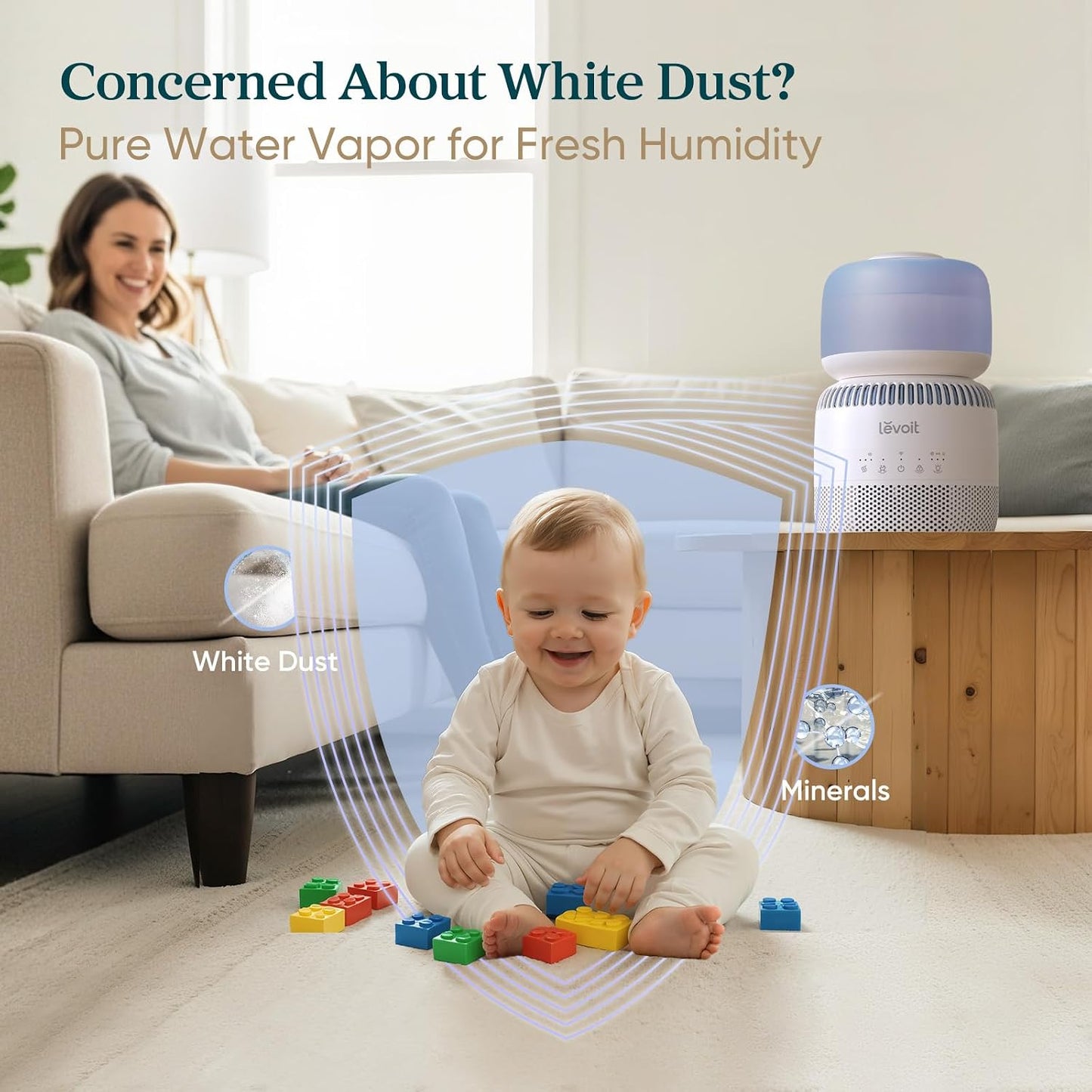 Humidifiers for Bedroom 4.2L Top Fill for Large Room, NeoClassic 450