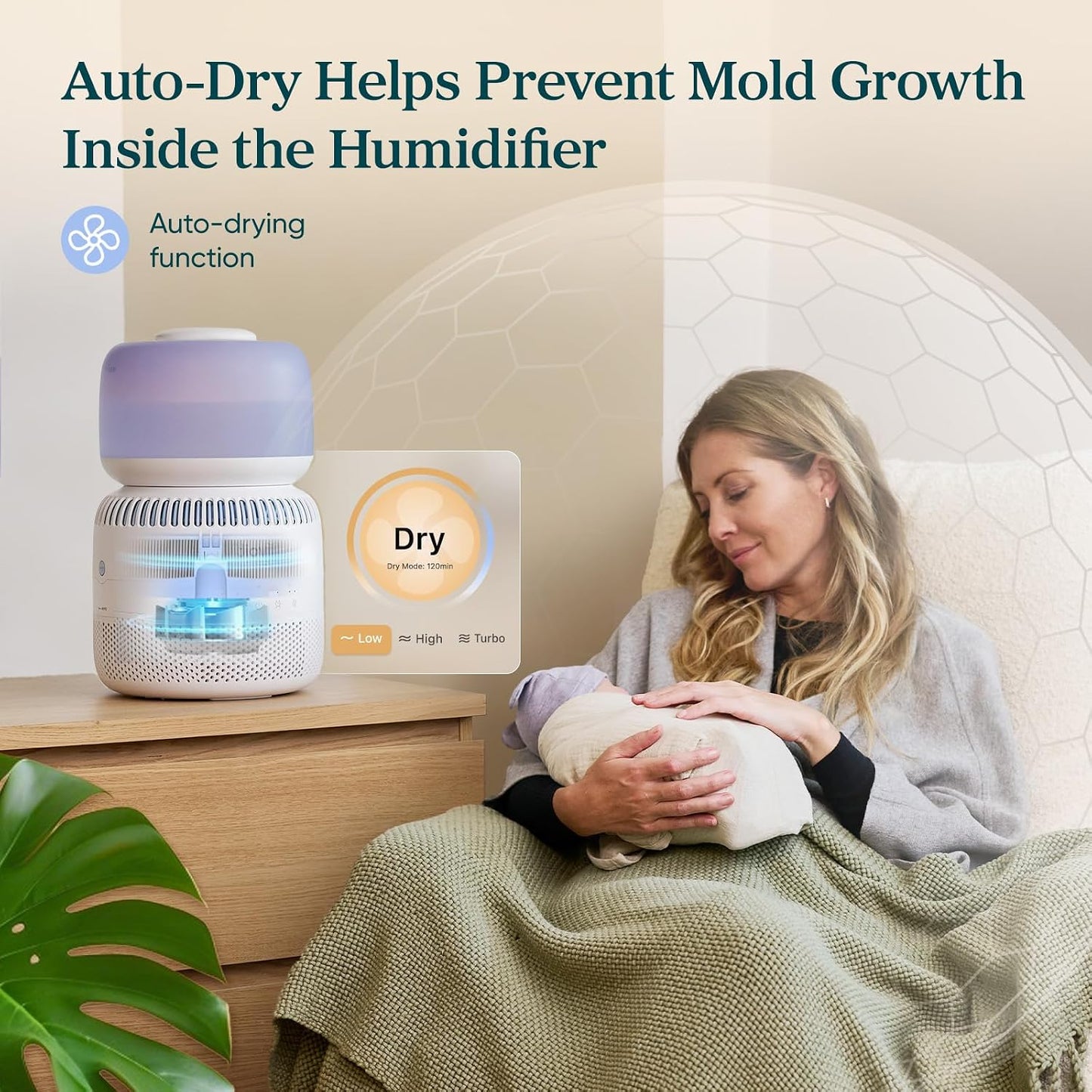 Humidifiers for Bedroom 4.2L Top Fill for Large Room, NeoClassic 450