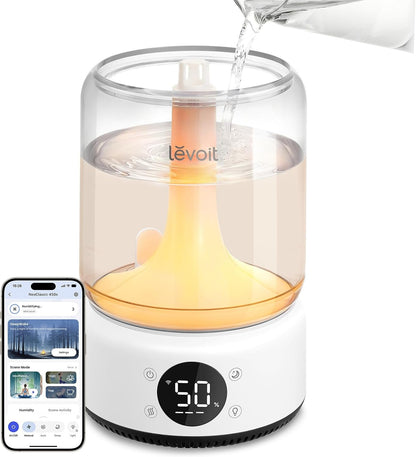 Humidifiers for Bedroom 4.2L Top Fill for Large Room, NeoClassic 450