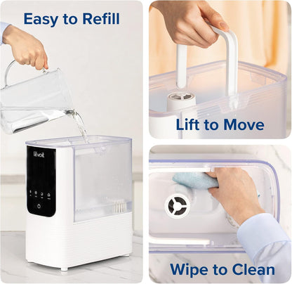 Humidifiers for Bedroom 4.2L Top Fill for Large Room, NeoClassic 450