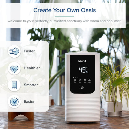 Humidifiers for Bedroom 4.2L Top Fill for Large Room, NeoClassic 450