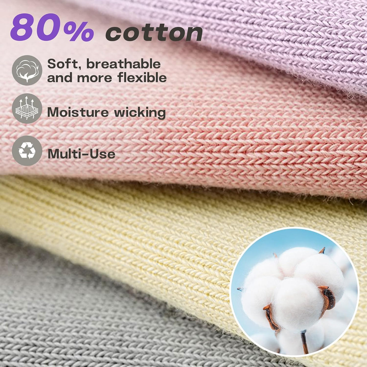 5 Pairs Pilates Socks for Women Non Slip Socks with Grips for Yoga Hospital Barre Barefoot