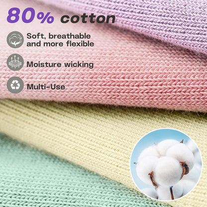 5 Pairs Pilates Socks for Women Non Slip Socks with Grips for Yoga Hospital Barre Barefoot