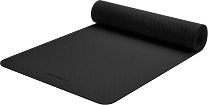 Zuma Yoga Mat 6mm Thick Non-Slip TPE Exercise Mat | Cushioned Workout Mat for Yoga Pilates and Home Stretching | 72 x 24 with Carrying Strap
