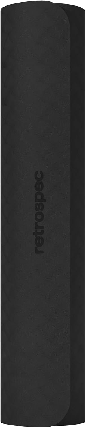 Zuma Yoga Mat 6mm Thick Non-Slip TPE Exercise Mat | Cushioned Workout Mat for Yoga Pilates and Home Stretching | 72 x 24 with Carrying Strap