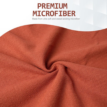 Hot Yoga Towel - Microfiber Non Slip Yoga Mat Towel with Grip Dot Sweat Absorbent Towel for Hot Yoga, Pilates and Fitness 72" x 24", Dark Cyan/Orange