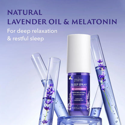 Lavender Sleep Spray with Melatonin - Natural Pillow Mist for Deep Sleep - Calming Lavender Linen Bed Spray for Adults, Gifts for Teen Girls and Women
