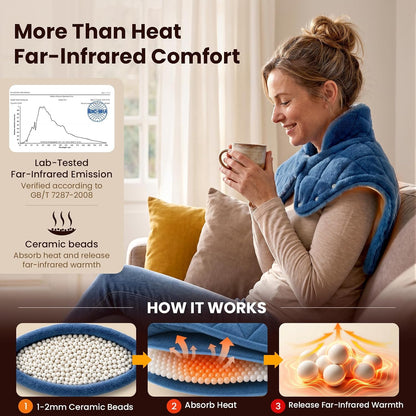 Weighted Heating Pad for Shoulders and Upper Back
