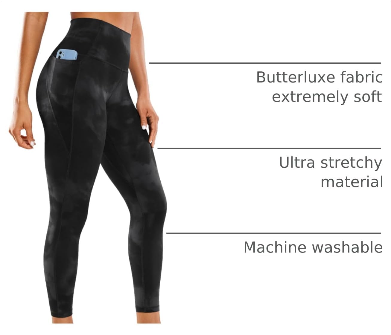 Butterluxe Leggings Pockets 25'' | Extremely Soft, Gentle Compression, Workout, High Waisted, for Women