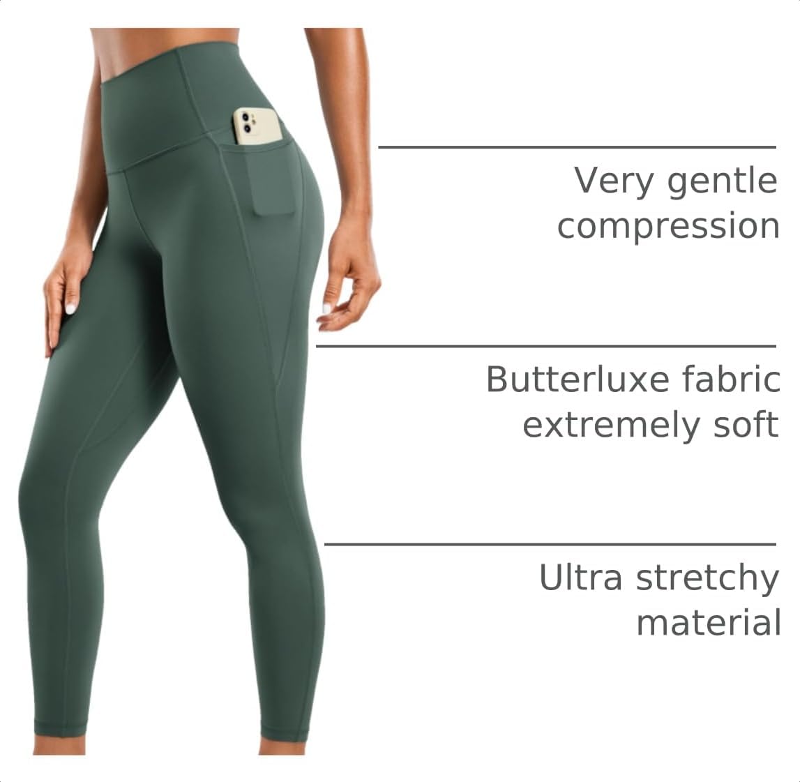 Butterluxe Leggings Pockets 25'' | Extremely Soft, Gentle Compression, Workout, High Waisted, for Women