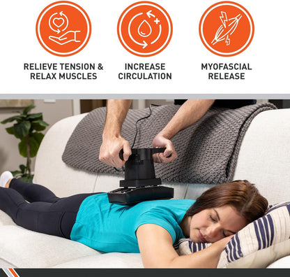 Therapeutic Dual Speed Professional Vibrating Massager for Pain & Aching Muscle Relief – High-Powered, Effective, Chiropractic Myofascial Release Tool & Trigger Point Therapy