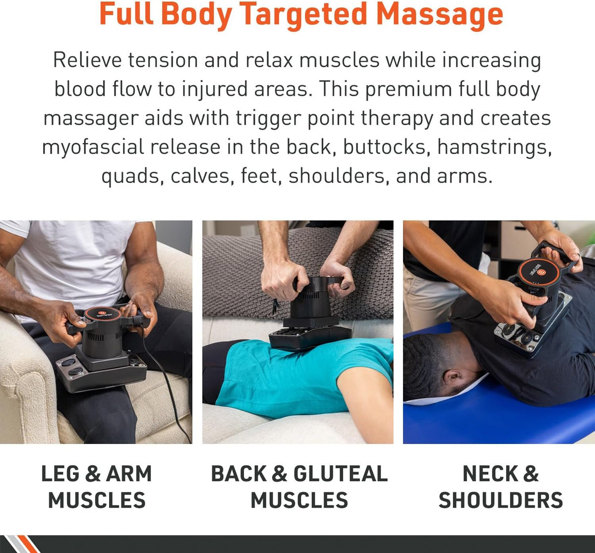 Therapeutic Dual Speed Professional Vibrating Massager for Pain & Aching Muscle Relief – High-Powered, Effective, Chiropractic Myofascial Release Tool & Trigger Point Therapy