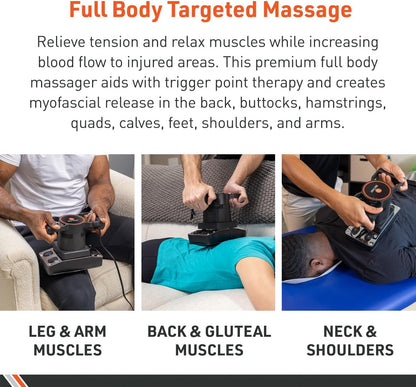 Therapeutic Dual Speed Professional Vibrating Massager for Pain & Aching Muscle Relief – High-Powered, Effective, Chiropractic Myofascial Release Tool & Trigger Point Therapy