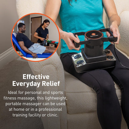 Therapeutic Dual Speed Professional Vibrating Massager for Pain & Aching Muscle Relief – High-Powered, Effective, Chiropractic Myofascial Release Tool & Trigger Point Therapy