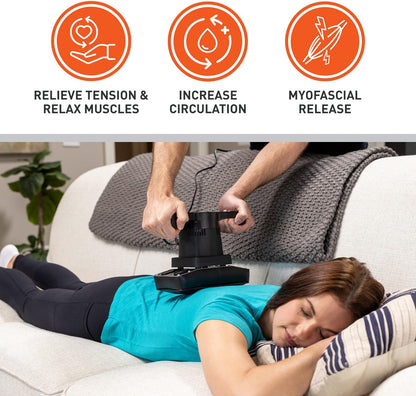 Therapeutic Dual Speed Professional Vibrating Massager for Pain & Aching Muscle Relief – High-Powered, Effective, Chiropractic Myofascial Release Tool & Trigger Point Therapy